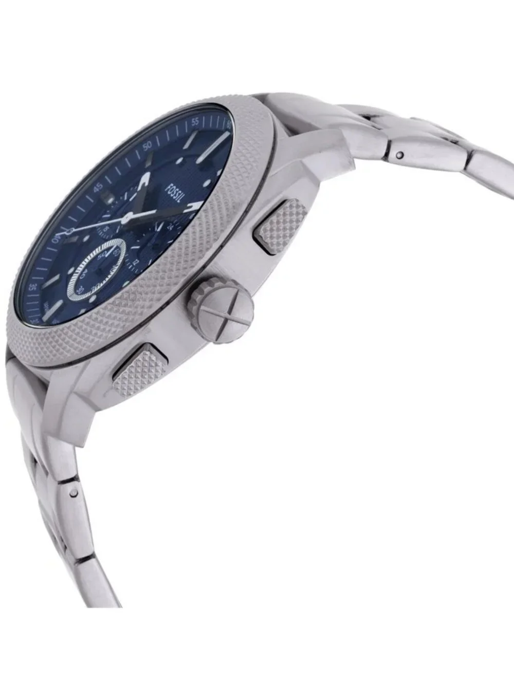 NWT Fossil Machine Chronograph Quartz Blue Dial Men's Watch